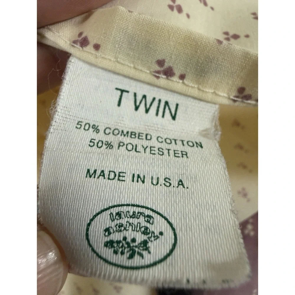 Vintage Laura Ashley Sheets Twin Sanford Court Flat & Fitted Only No Pillowcases